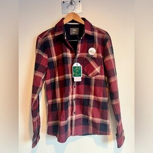 Nomad Men’s Lined Thermal Flannel Button up Shirt Plaid Cotton Sz S NTW Outdoor